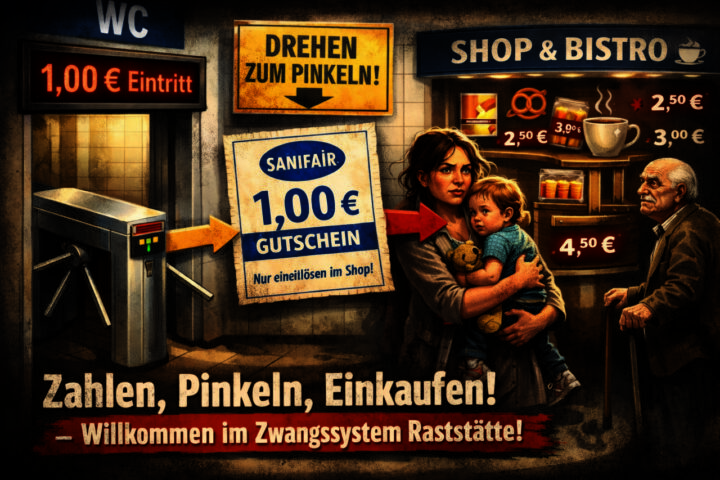 Die Toilette als Druckmittel