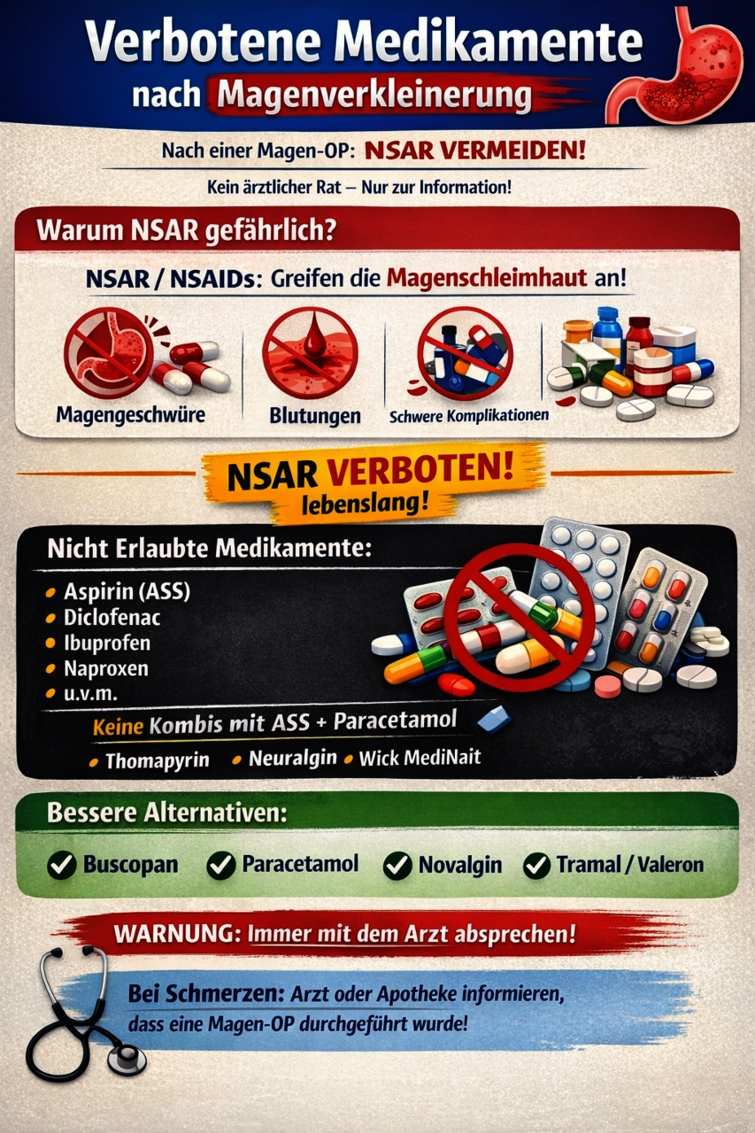 Verbotene und ungeeignete Medikamente