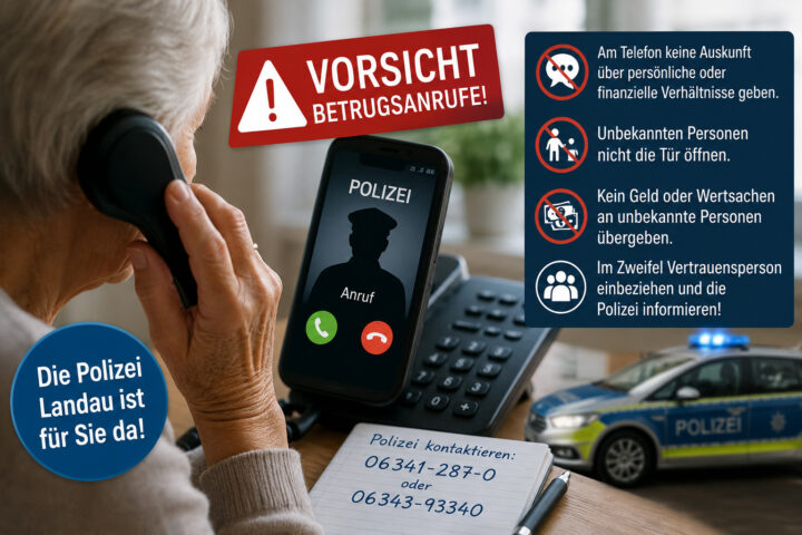 Warnmeldung der Polizei im Raum Bad Bergzabern