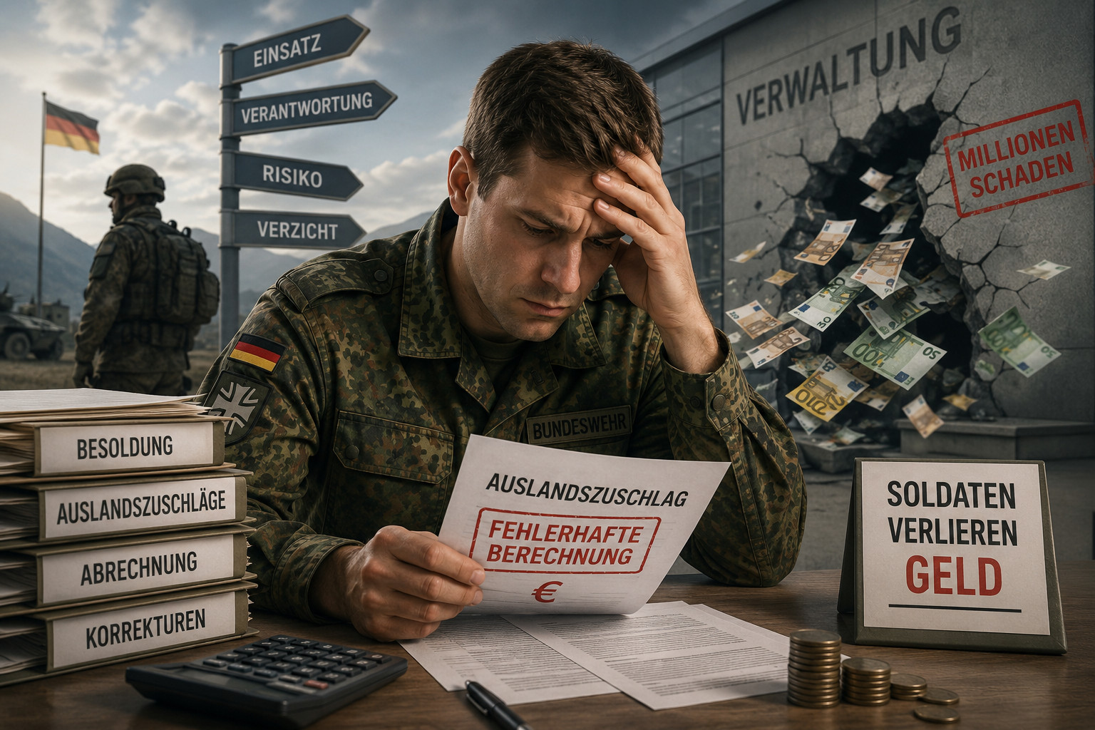 Fehler bei Auslandszuschlägen der Bundeswehr