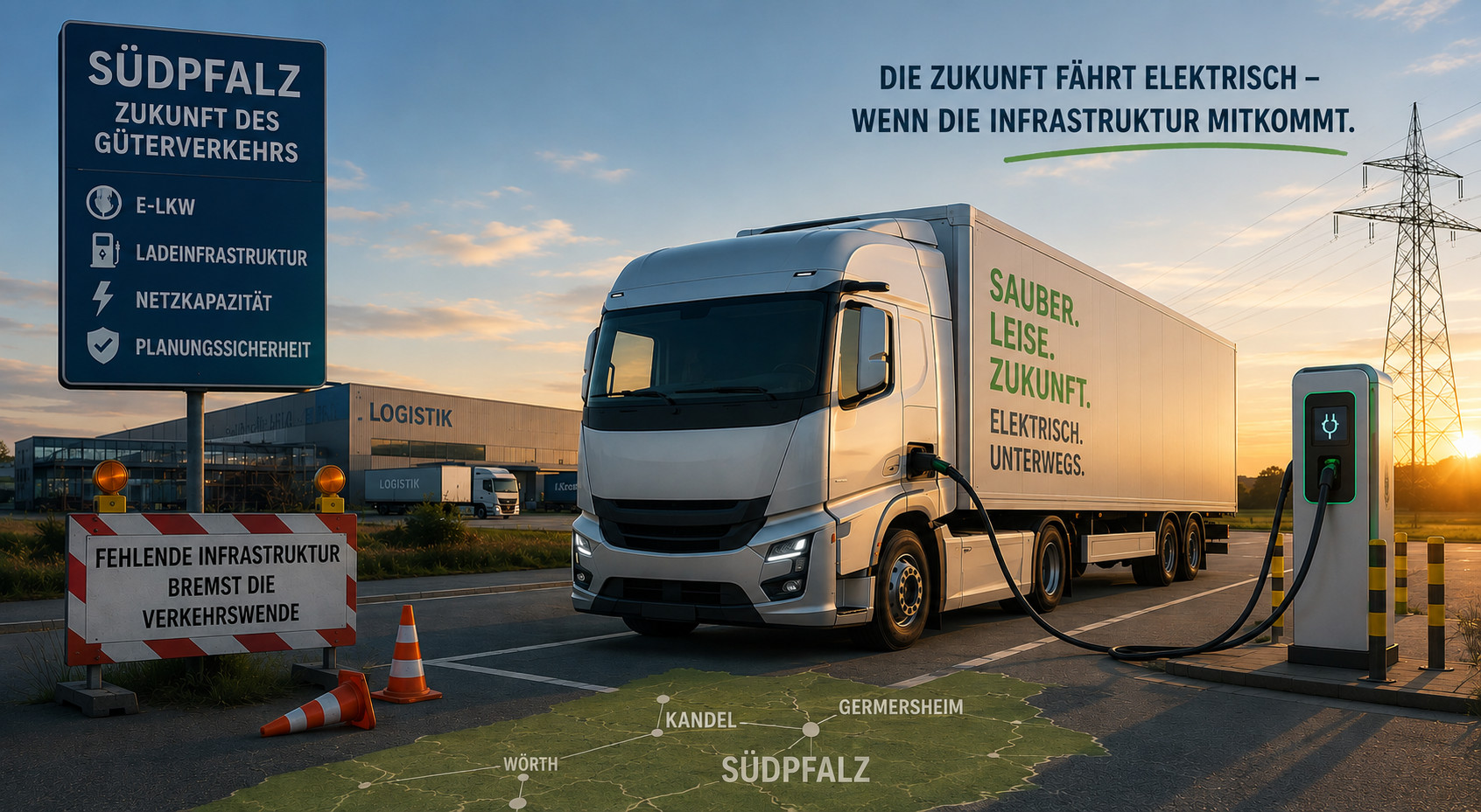 Elektrische Lkw in der Südpfalz