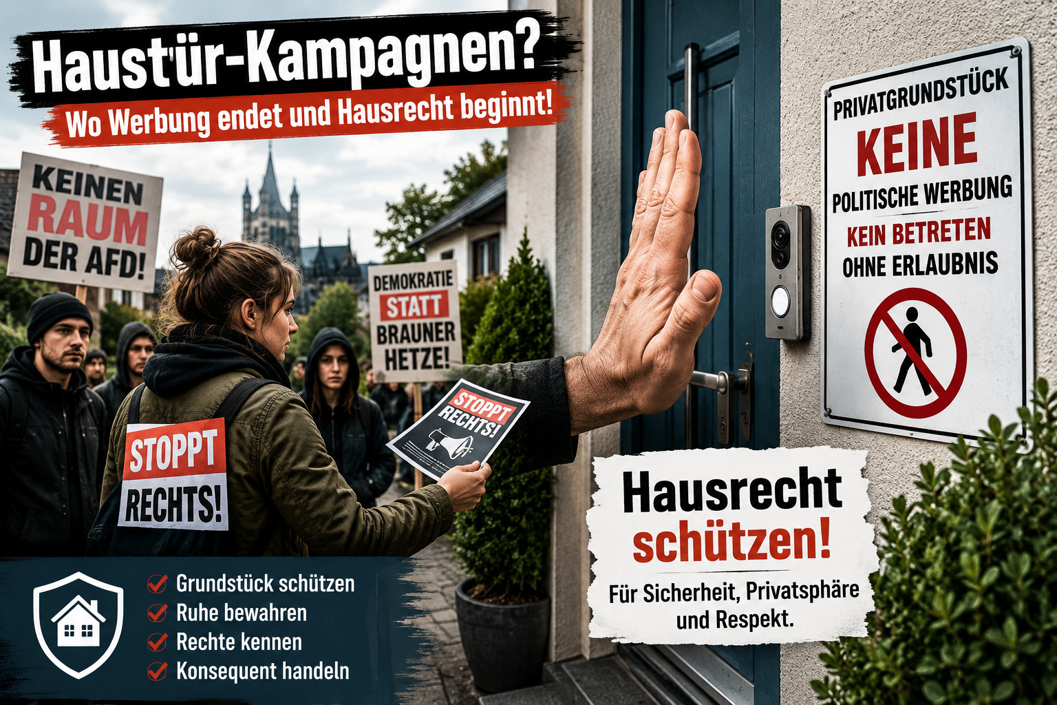 Haustürkampagnen vor dem AfD-Parteitag