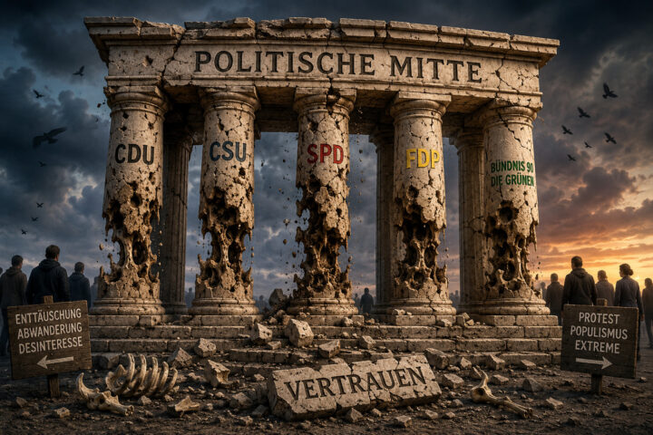 Politischer Knochenfraß in der Mitte