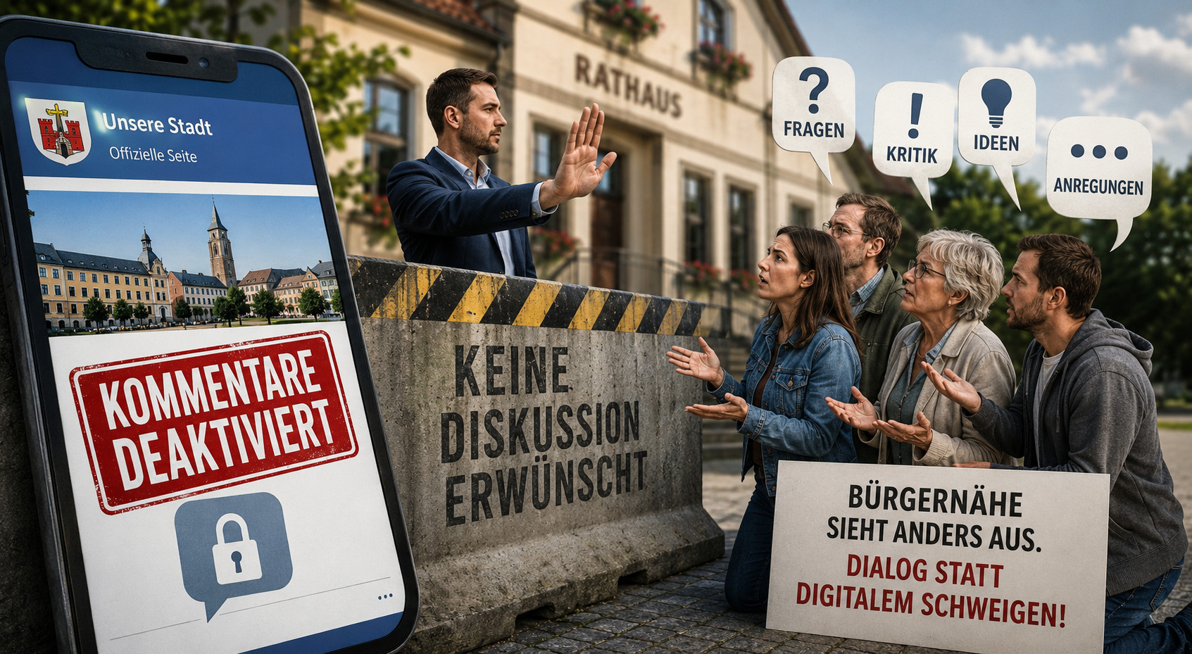 Kommunale Kommunikation ohne Dialog?