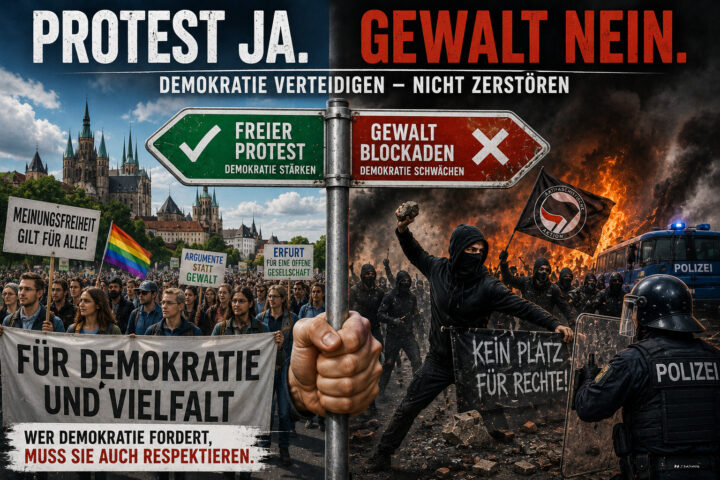 AfD-Parteitag in Erfurt: Gewalt entwertet jeden Protest