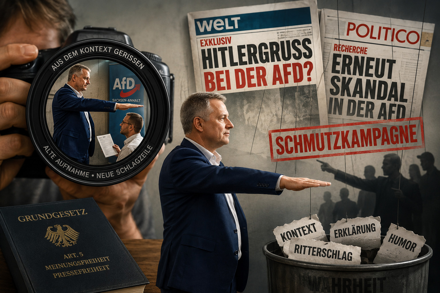 Hitlergruß oder Medienkampagne?