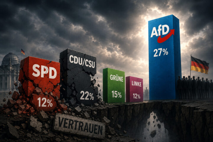 AfD erstmals deutlich vor Union und SPD