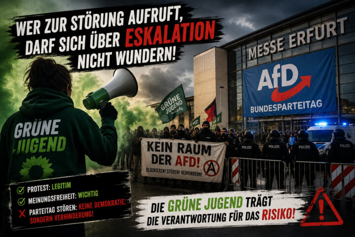 Erfurt: Die Grüne Jugend spielt mit dem Feuer