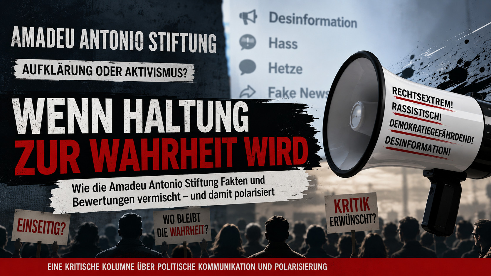 Amadeu Antonio Stiftung - Zwischen Aufklärung und Aktivismus