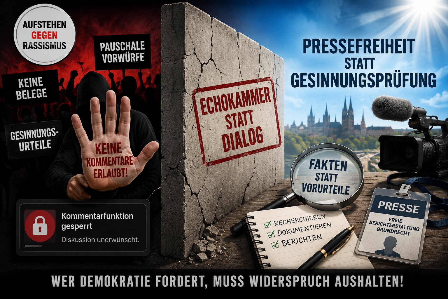 Aufstehen gegen Rassismus: Wenn Kritik unerwünscht ist und der Dialog verstummt