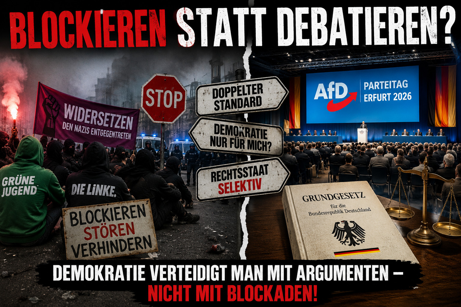 Blockieren statt Demokratie: Wenn ausgerechnet die selbsternannten Demokraten den Rechtsstaat aushebeln wollen