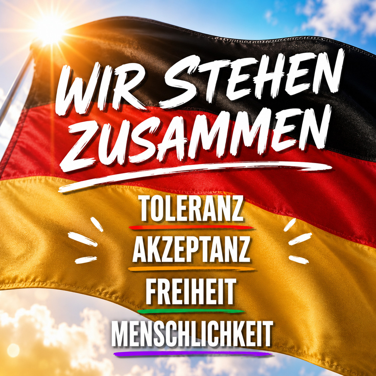 Cover "Wir stehe zusammen"