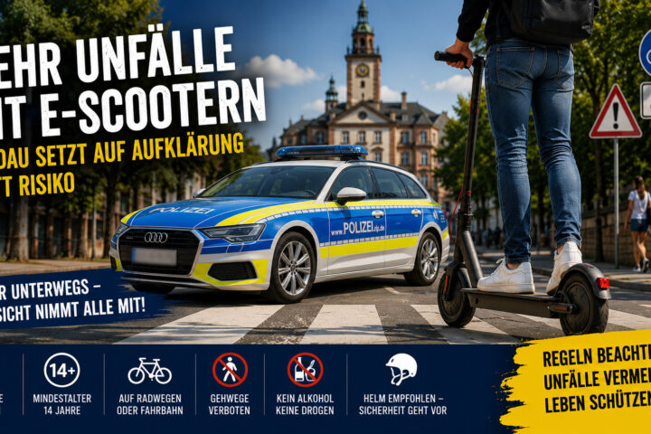 Mehr E-Scooter-Unfälle in Landau