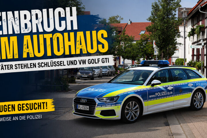 Einbruch in Autohaus in Rülzheim