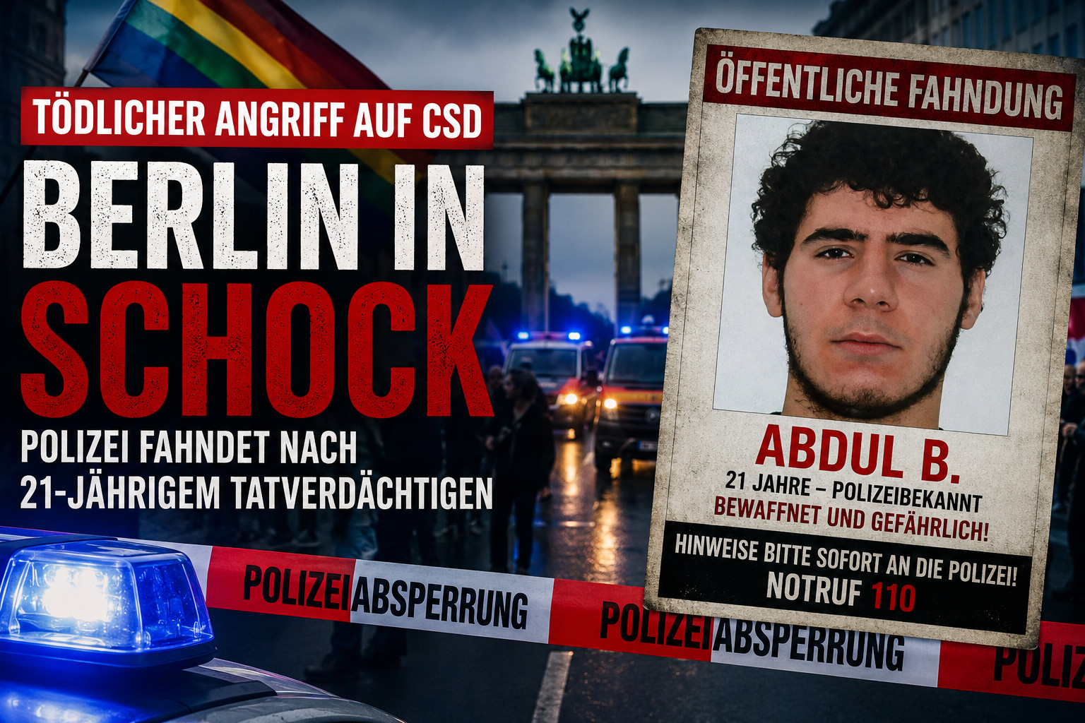 Tödlicher Angriff auf Berliner CSD