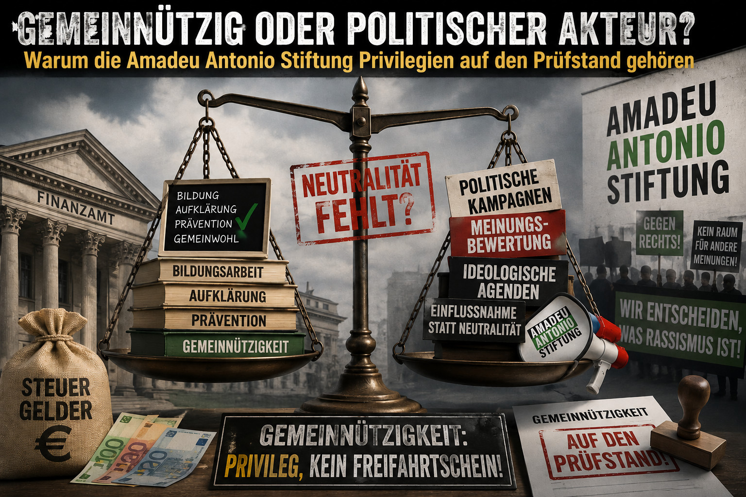 Gemeinnützigkeit ist kein Freifahrtschein