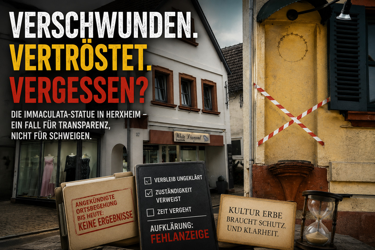 Ist die verschwundene Immaculata-Statue in Vergessenheit geraten?