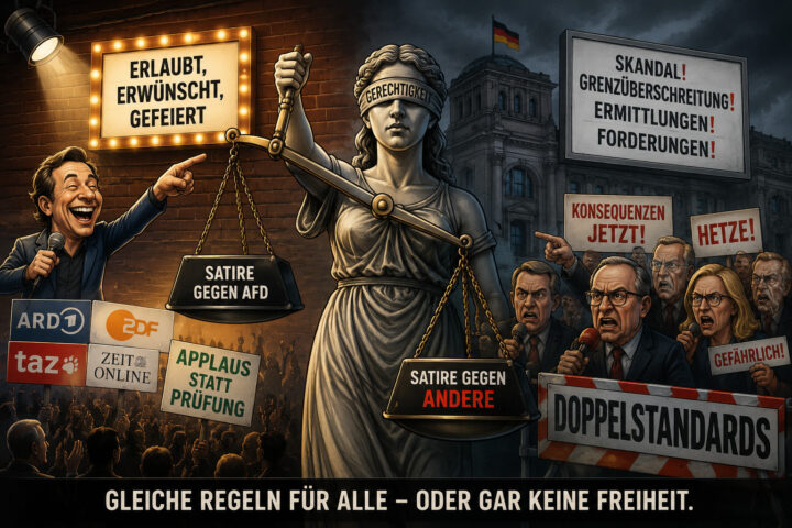 Satire nach Parteibuch?