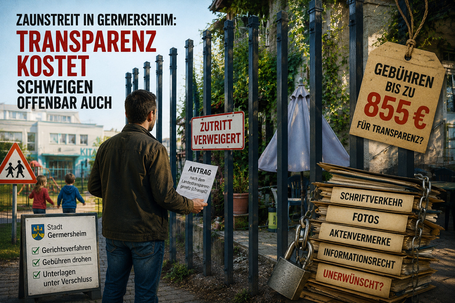 Zaunstreit in Germersheim