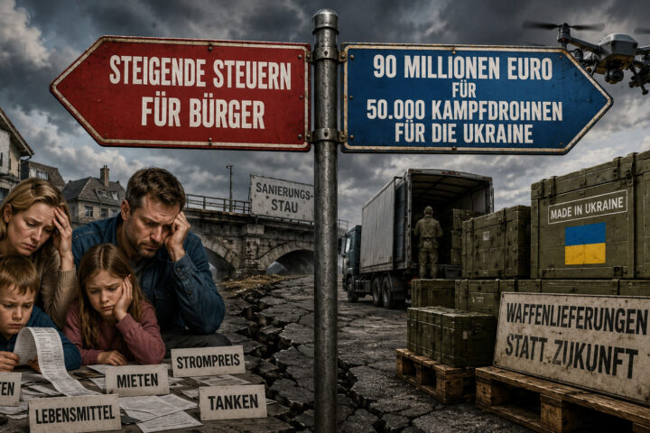 Steuererhöhungen für Bürger - 90 Millionen Euro für Kampfdrohnen