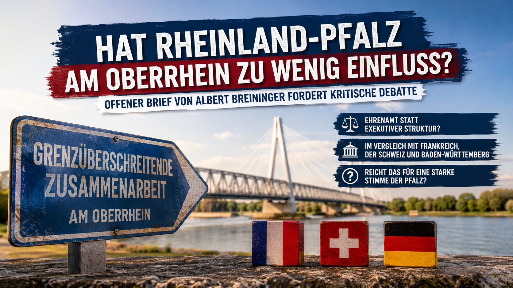 Offener Brief von Albert Breininger: Hat Rheinland-Pfalz am Oberrhein zu wenig politischen Einfluss?