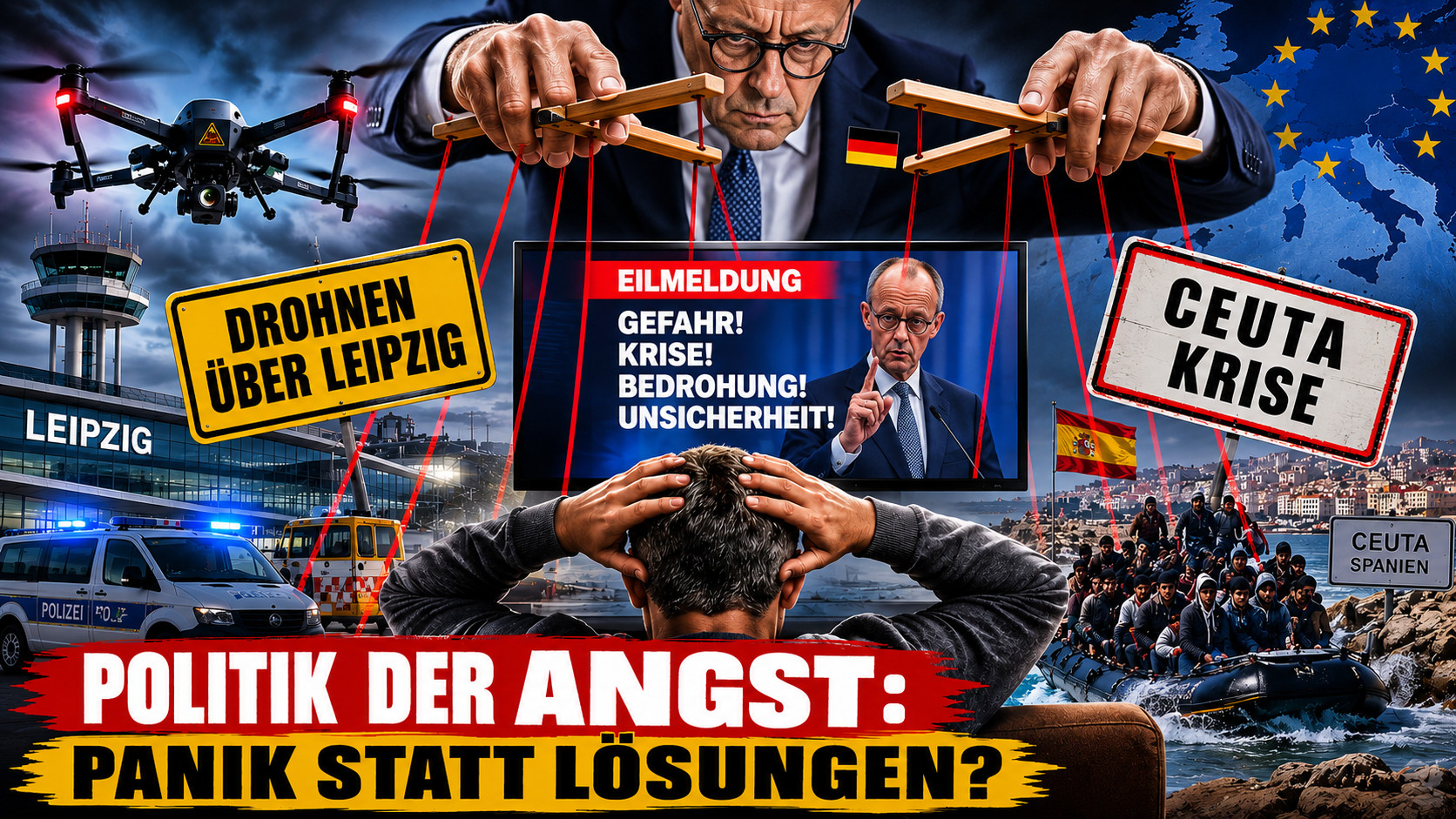 Drohnen über Leipzig, Ceuta-Krise und die Angstmaschine der Politik