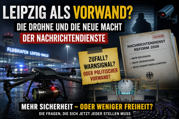 Drohnenvorfall Leipzig und Nachrichtendienstreform: Zufall, Warnsignal oder politischer Vorwand?