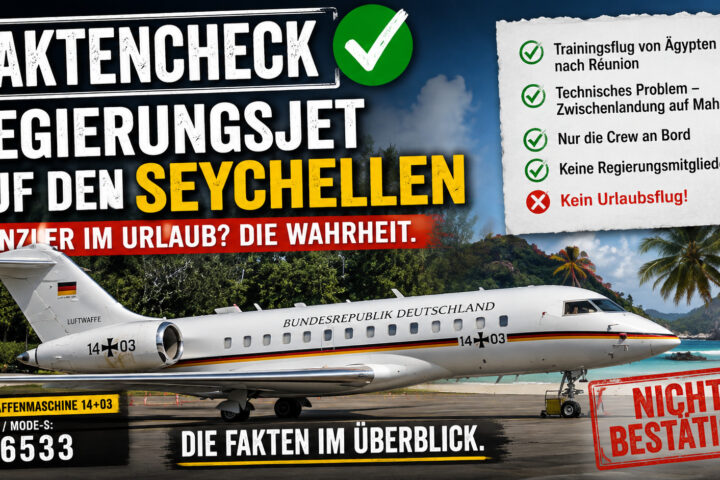 Faktencheck: Regierungsjet auf den Seychellen – Kanzler im Urlaub?