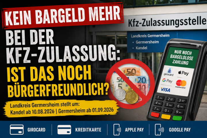 Kein Bargeld mehr bei der Kfz-Zulassungstelle: Ist das noch bürgerfreundlich?