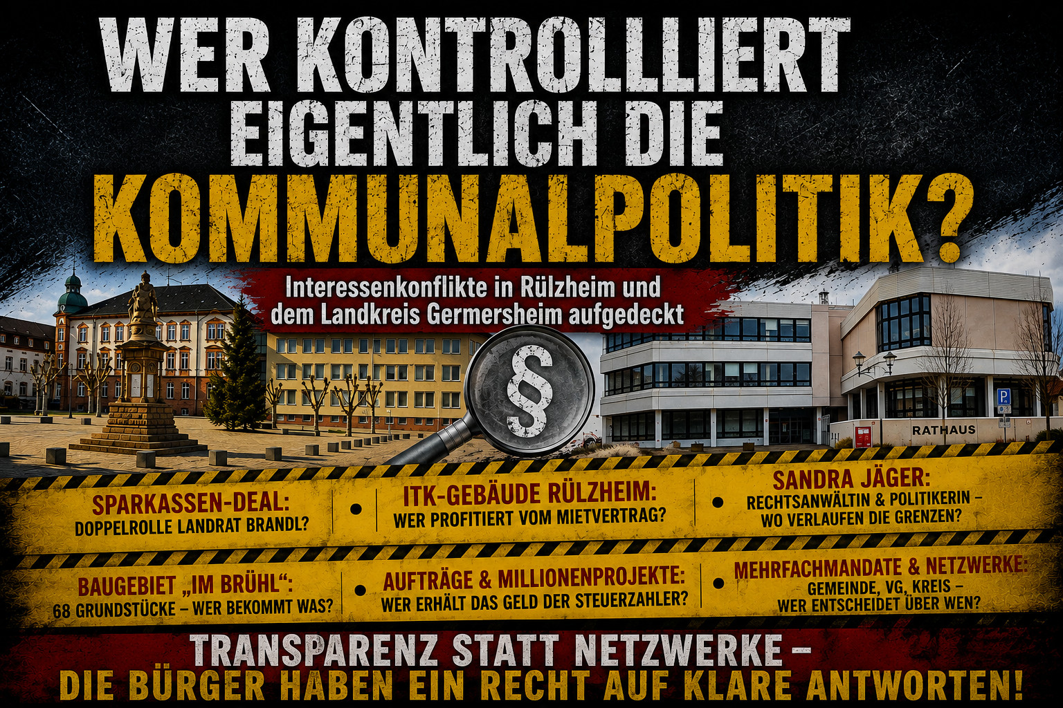Interessenkonflikte in Rülzheim und Germersheim: Wer kontrolliert die Kommunalpolitik?