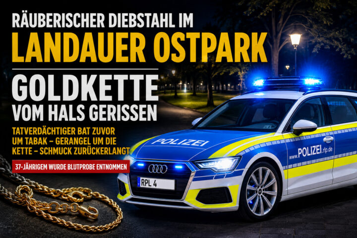 Goldkette im Landauer Ostpark vom Hals gerissen
