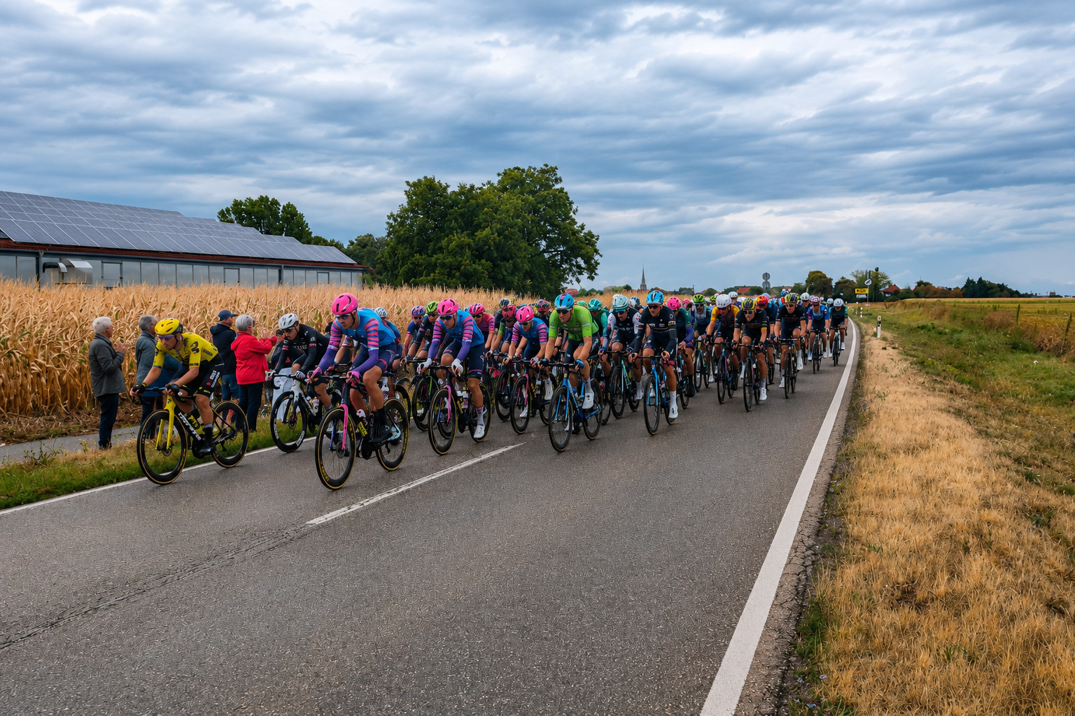 Lidl Deutschland Tour in Ottersheim: Peloton fährt durch den Kreis Germersheim