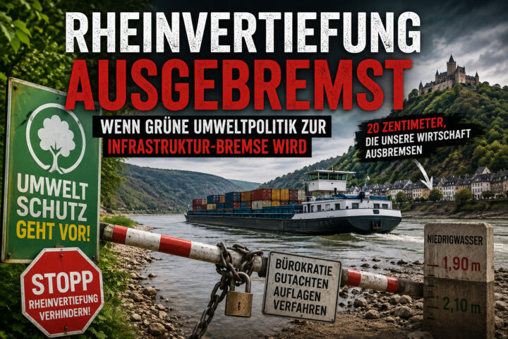 Rheinvertiefung ausgebremst: Wenn Umweltpolitik Infrastruktur blockiert