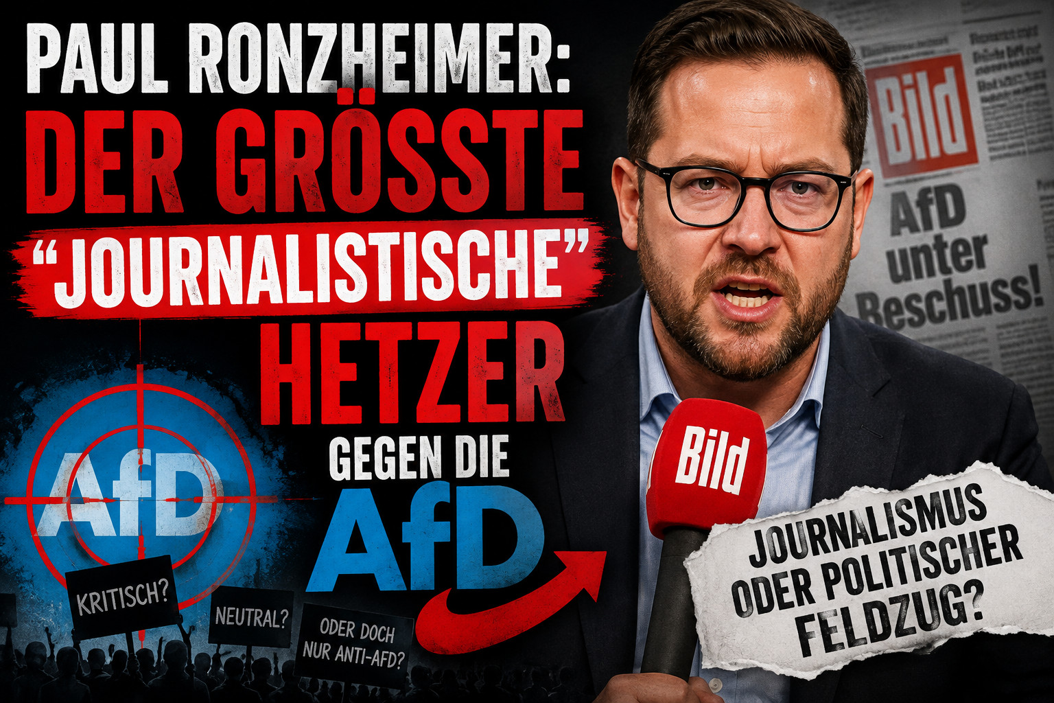 Paul Ronzheimer: Der größte „journalistische“ Hetzer gegen die AfD?