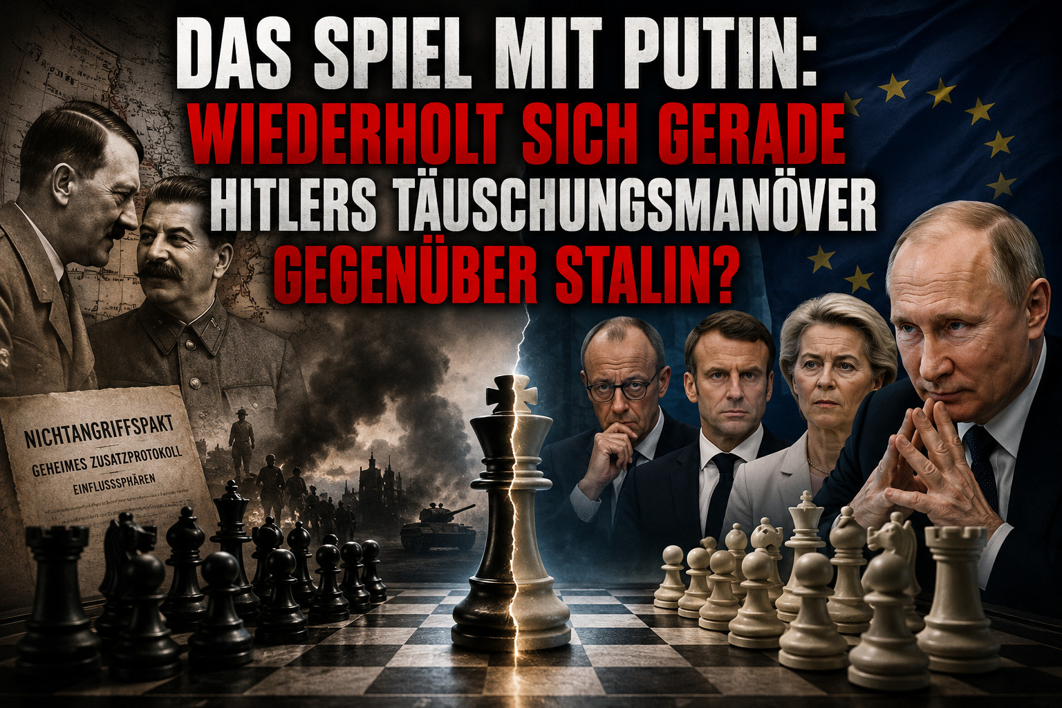 Das Spiel mit Putin: Wiederholt sich Hitlers Täuschungsmanöver?