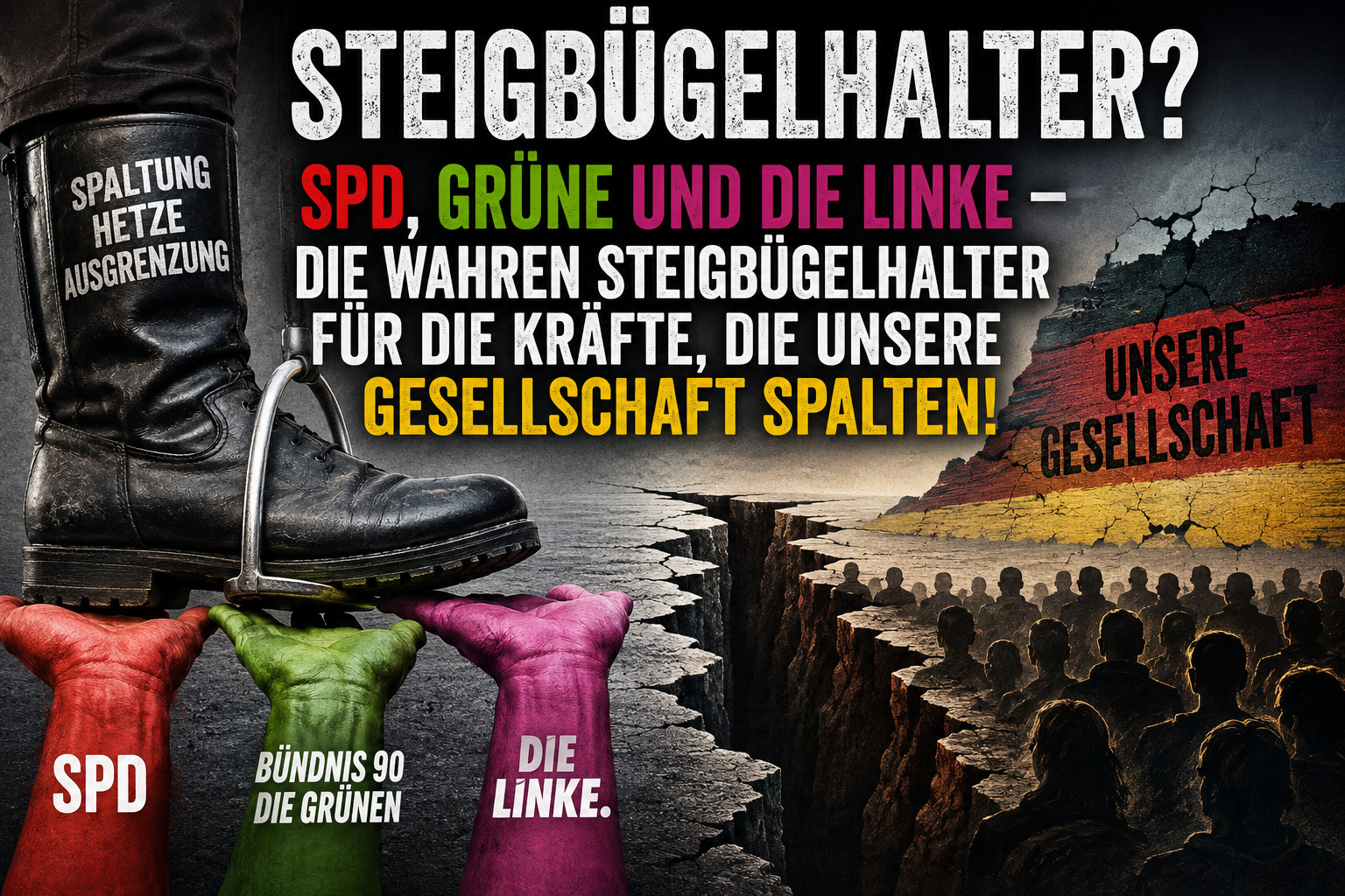 Claudia Roth und der Steigbügelhalter-Vorwurf: Spalten SPD, Grüne und Linke die Gesellschaft selbst?