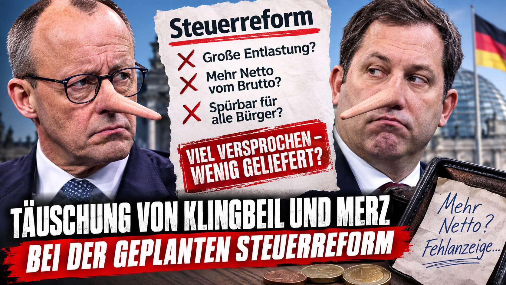 Steuerreform von Klingbeil und Merz: Große Versprechen, kleine Entlastung?