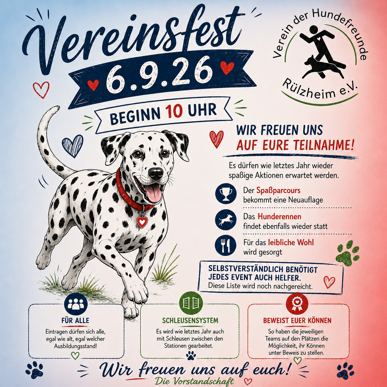 Vereinsfest beim Verein der Hundefreunde Rülzheim – ein Tag für Mensch und Hund