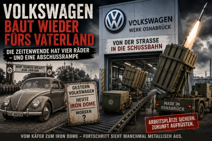 Volkswagen baut wieder fürs Vaterland – diesmal mit Raketenabwehr