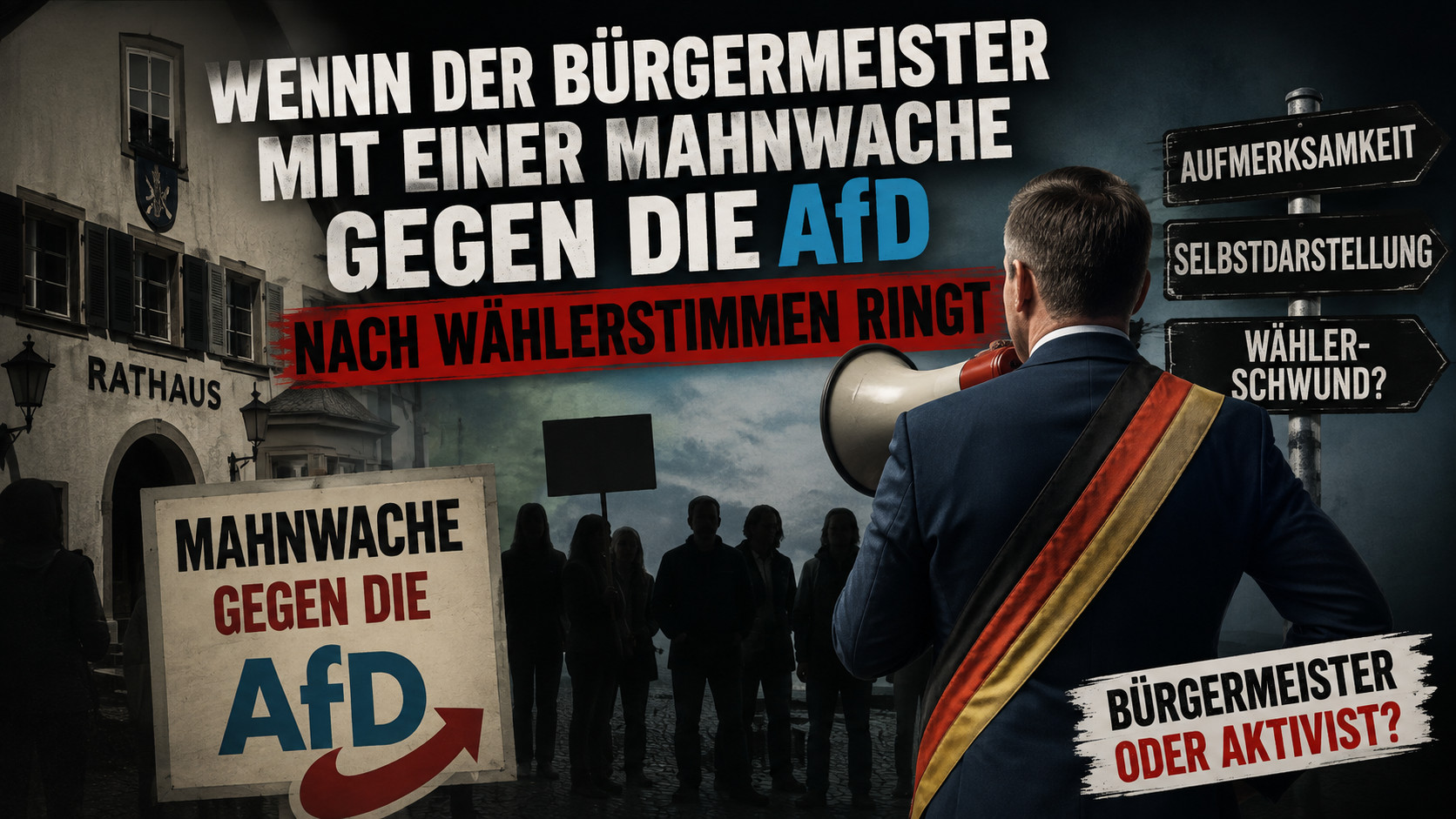 Wenn der Bürgermeister zur Mahnwache ruft