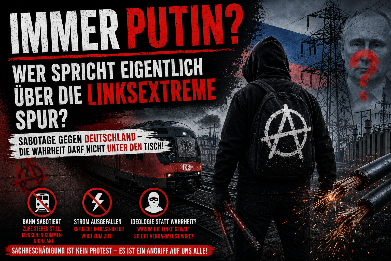 Immer Putin? Wer spricht eigentlich über die linksextreme Spur?
