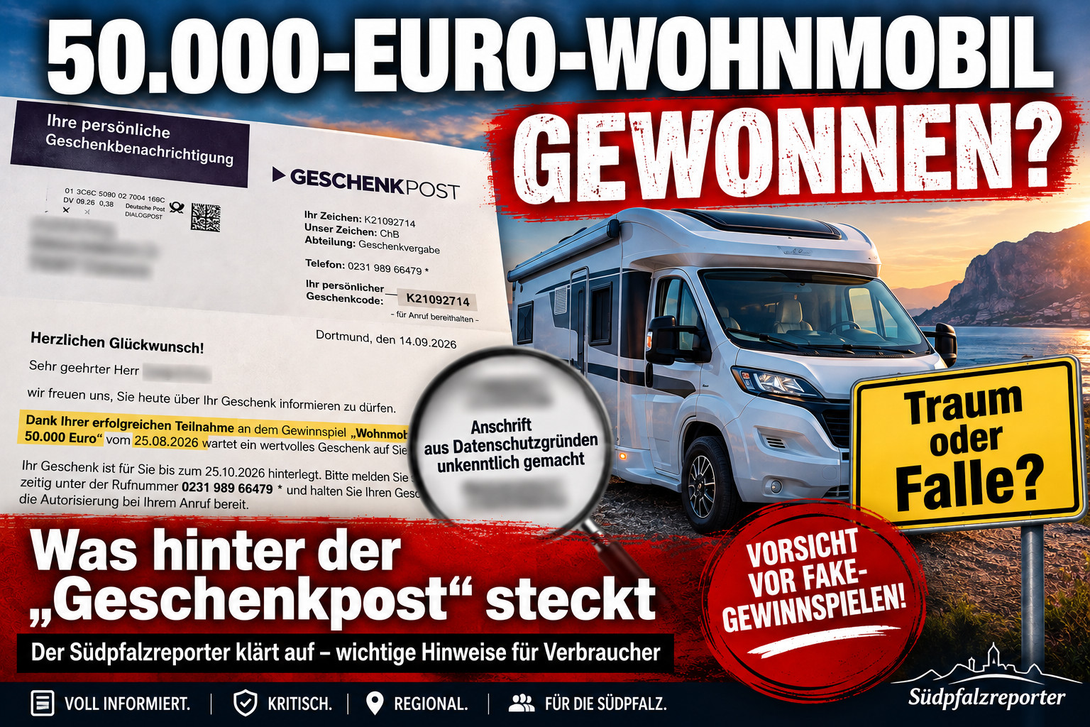 Gewinnspiel mit 50.000-Euro-Wohnmobil