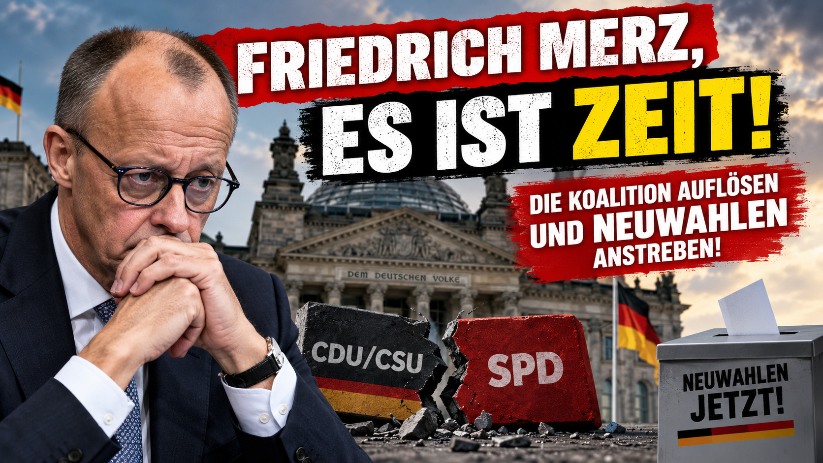 Friedrich Merz, es ist Zeit: Diese Koalition muss den Weg für Neuwahlen freimachen