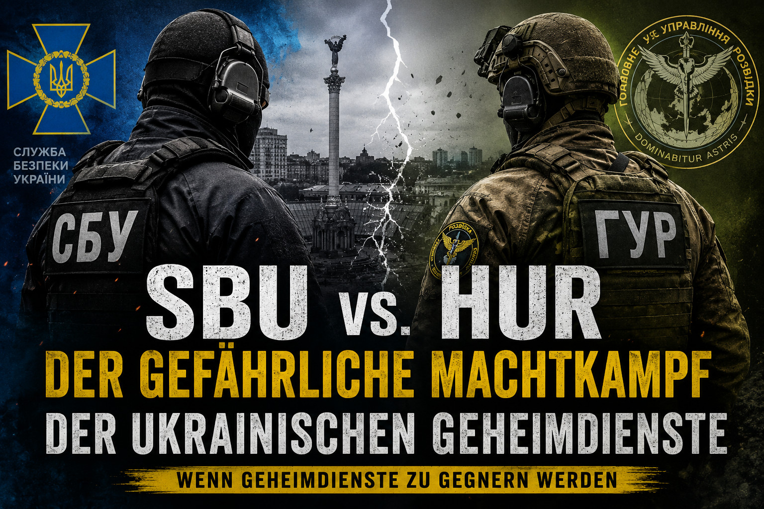 SBU gegen HUR: Der gefährliche Machtkampf der ukrainischen Geheimdienste