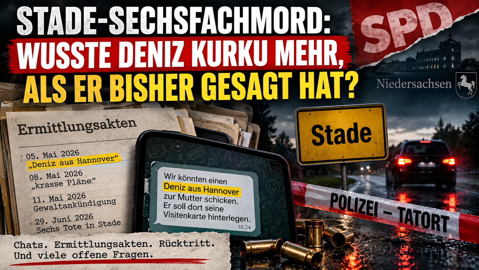 Stade-Sechsfachmord: Wusste SPD-Politiker Deniz Kurku mehr?