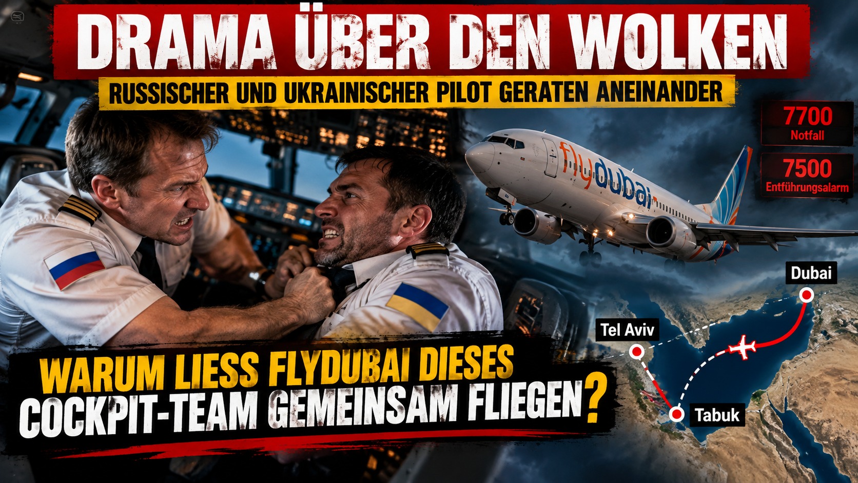 Flydubai FZ1073: Streit zwischen russischem und ukrainischem Piloten – was geschah im Cockpit?