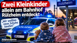 Zwei Kleinkinder allein am Bahnhof Rülzheim entdeckt
