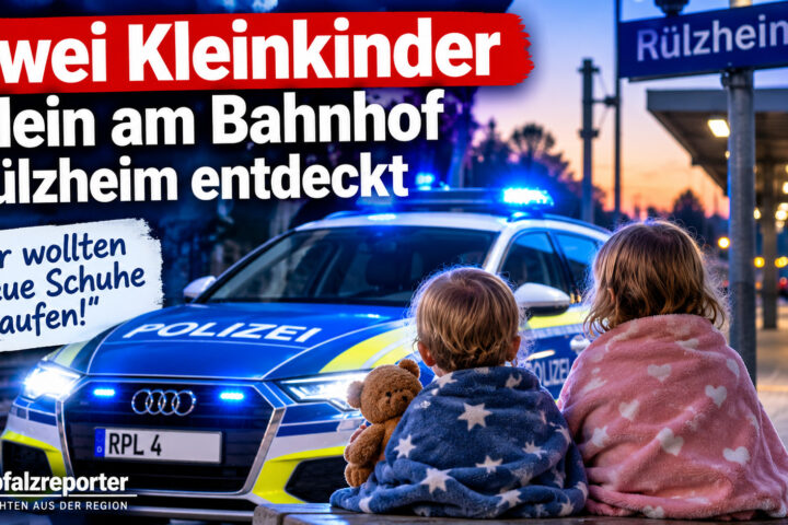 Zwei Kleinkinder allein am Bahnhof Rülzheim entdeckt